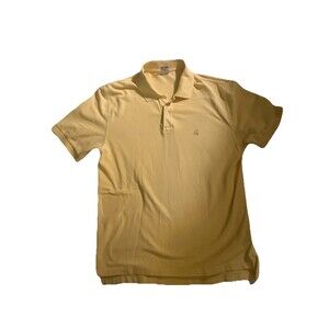 Brooks Brothers Original Fit Performance Polo Short Sleeve Shirt Yellow Large